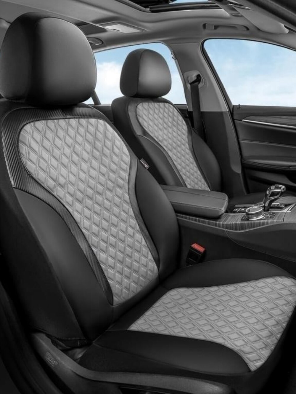 Coverado Universal Leather Front Seat Covers - Cars Trucks